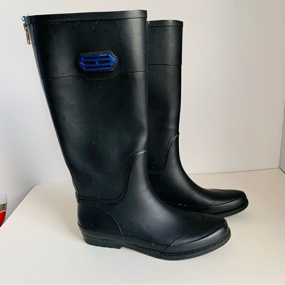 Tommy Hilfiger Black Rain Boots